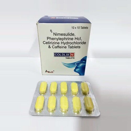 Nimesulide Phenylephrine Hcl Cetirizine Hydrochloride And Caffeine Tablets