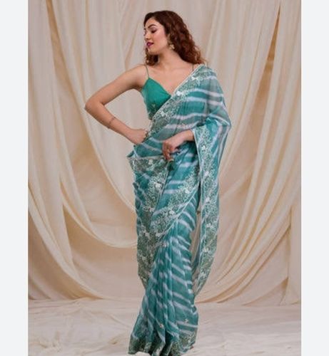 Casual Wear Multi-Color Printed Designer Ladies Sarees