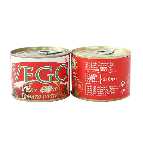 210g Pack Canned Tomato Paste