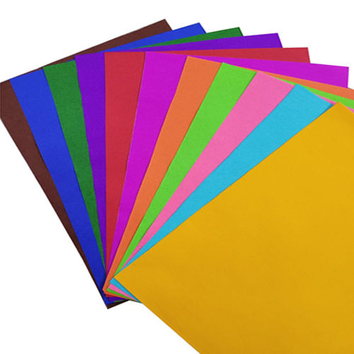 Multi Color Plain Pattern Square Shape Paper