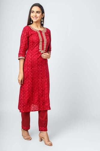 Red Kurti For Women