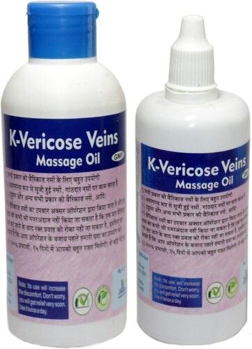 A Grade Chemical Free 100 Percent Purity Non-Edible K-Vericose Veins Body Massage Oil