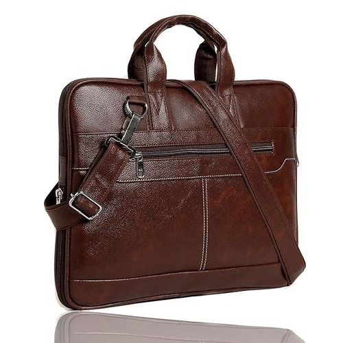 Brown Color Plain Laptop Bag