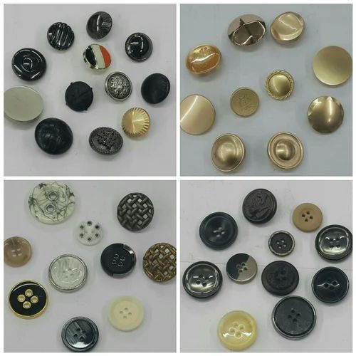 Multi Color Round Shape Coat Buttons For Garments Use