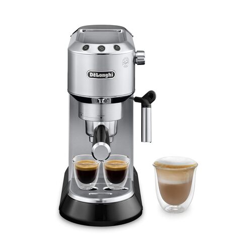 Delonghi Dedica Espresso Maker - Stainless Steel, Compact Design , Adjustable Cappuccino System for Creamy Foam