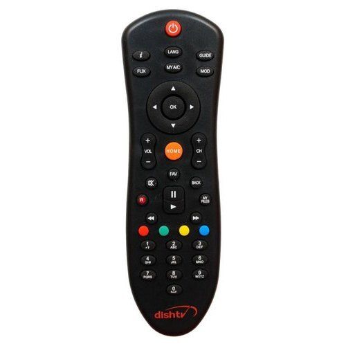 Black Color Plastic Material 10 Meter Range Dth Remote