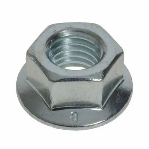 Silver Color Round Mild Steel Wheel Flange Nuts