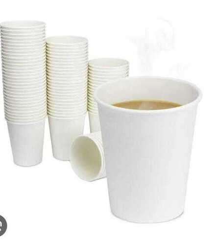 White Color Round Shape Plain Paper Cup For Party And Events