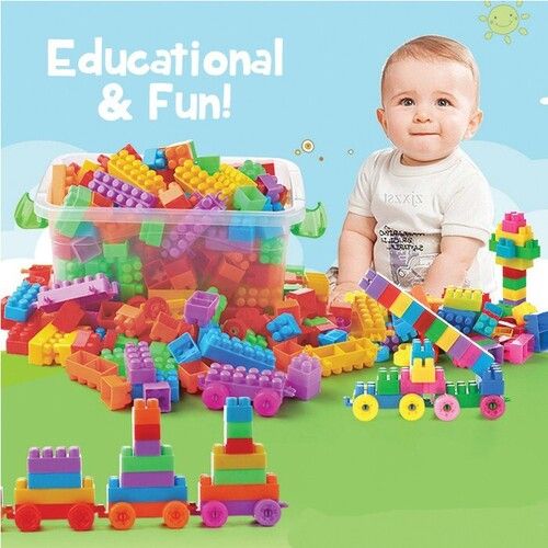 Color Coated Plastic Building Blocks Toy