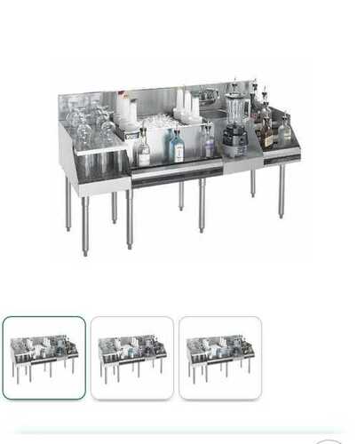 Stainless Steel Bar Cocktail Station