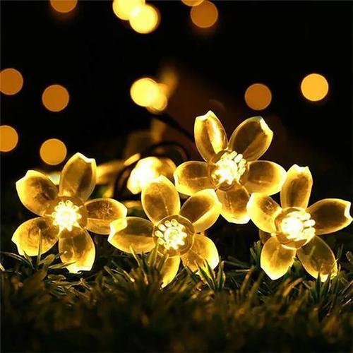 Durable Decorative Yellow LED Flower Light