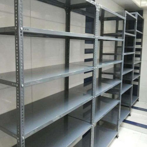 Floor Mounted Heavy-Duty Polished Finish Shelving Racks For Display Clothes