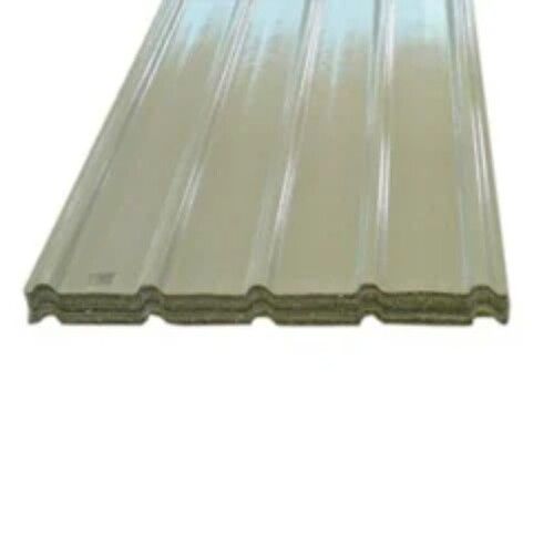 1500 Mm Width Plain Pattern Frp Roofing Sheet