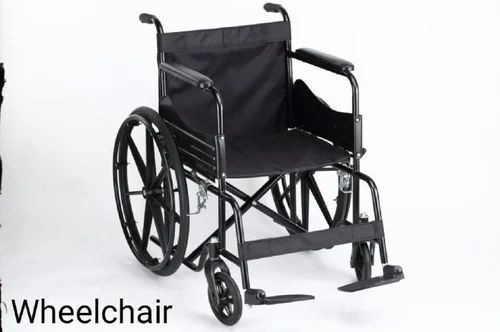 Black Color Stainless Steel Material Manual Wheelchair