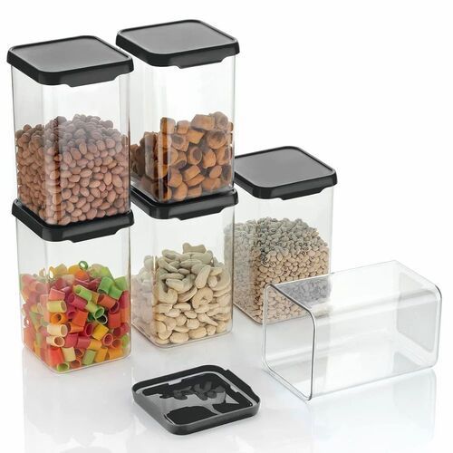 Transparent 1100 ml Plastic Storage Containers For Home And Hotel