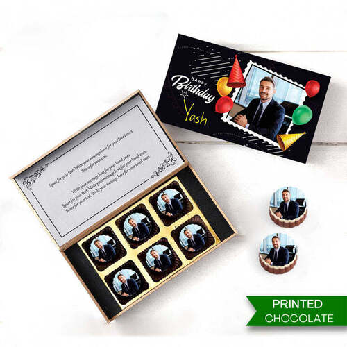 Personalized Photo Printed Birthday Chocolate Gift