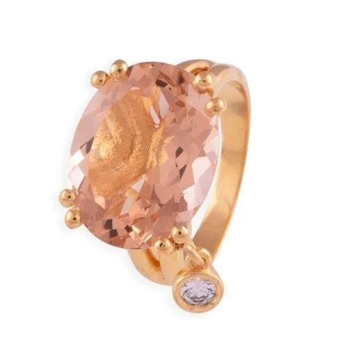 Moonstone Golden Gemstone Ring