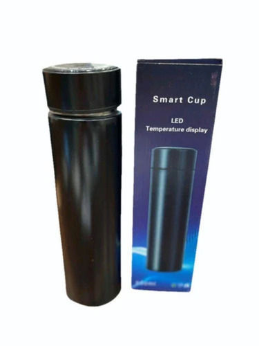 Black Color Roud Shape Temperature Water Bottle  