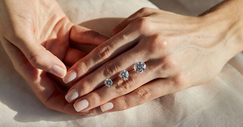 Lab Grown Cvd Diamond D E F G H Color White Round 1 ct 1.5ct 2 ct 2.5ct 3 ct  4 ct 5 ct Solitaire