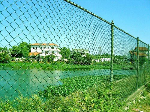 Galvanized Iron PVC Coated Chain Link Mesh Fence