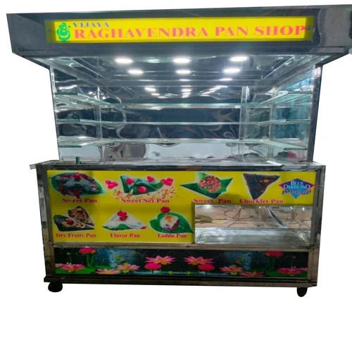 Rectangular Stainless Steel Paan Display Counter