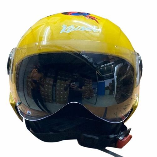 Open Face Yellow Racing Bike Helmets For Head Protection