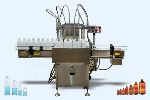 Automatic Liquid Filling Machine - Metal, Silver, Electric Drive | Eco Friendly, High Efficiency, Corrosion Resistant, Industrial Grade, Automatic For Chemical, Medical, Beverage Applications