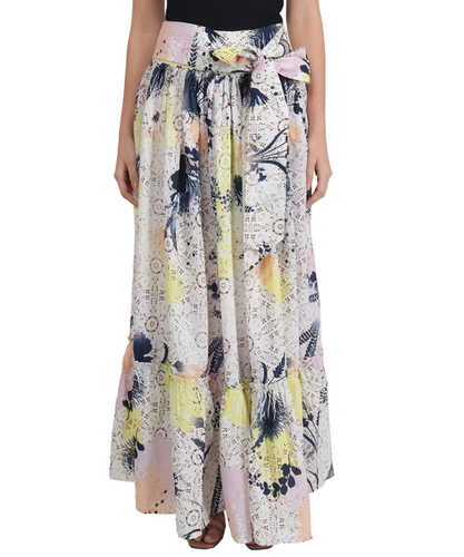 Women Regular Fit Flower Printed Polyester Skirts