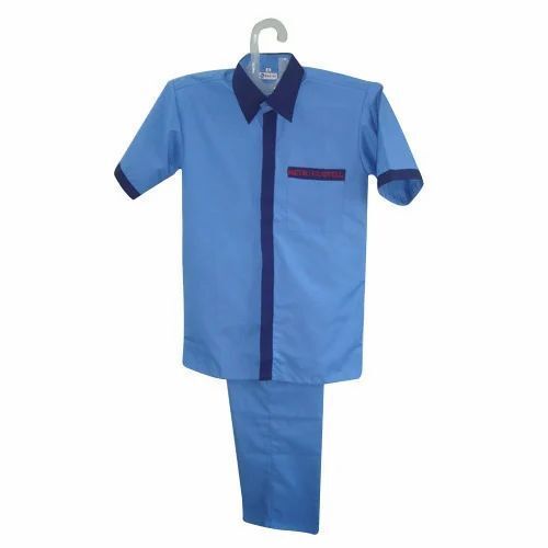 Blue Short Sleeves Readymade Ward Boy Uniform