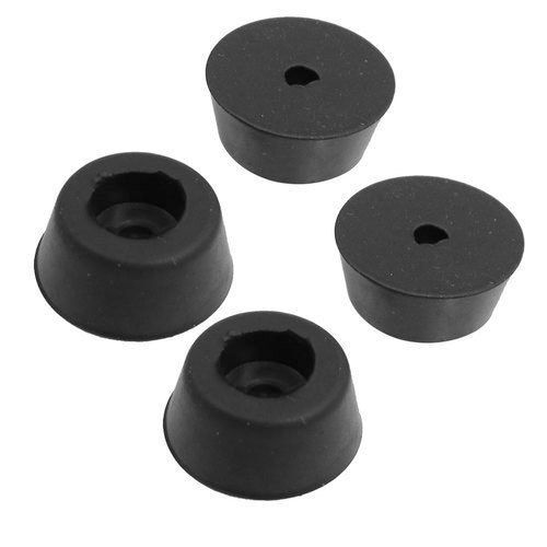 Black Color Round Shape Rubber Leg For Industrial