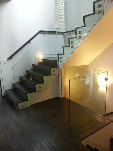 Stainless Steel And Glass Railing - 3mm Thickness, Silver Color | Elegant Balcony, Staircase, And Installation Solutions