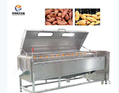 Large Output Sweet Potato Cleaning Washing and Peeling Machine