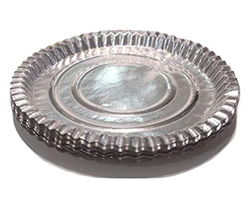 Round Shape Heat and Cold Resistant Disposable Silver Coated Paper Plates