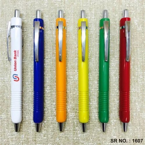 Multi Color Plastic Material Round Shape Ball Pens