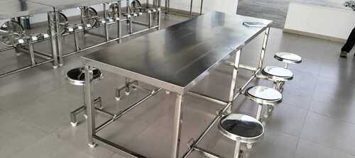 Stainless Steel Dining Table With Chair