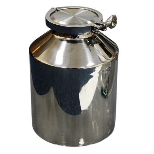 Stainless Steel Pharma Container With Tri Clamp Lid at Best Price in