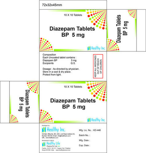 Diaz.epam Tablets Bp 5mg, 10x10 Tablets Blister Pack at Best Price in ...