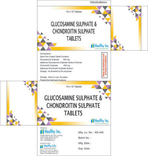 Glucosamine Sulphate with Chondroitin Sulphate Tablets, 10x10 Tablets Blister Pack