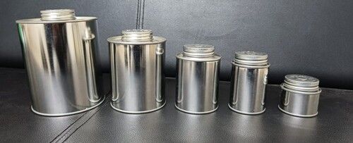 Silver Color Tin Container