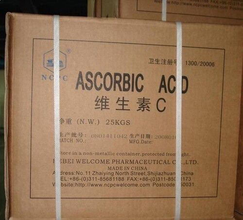 Ascorbic Acid - White Crystalline Powder, Easily Soluble in Water, Long Shelf Life, Accurate Composition, Properly Packed