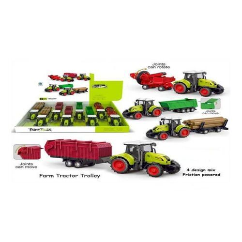 Premium Design Kids Plastic Tractor Trolley Toys