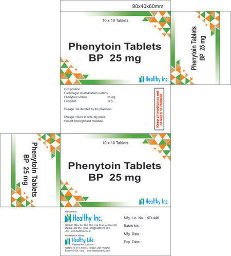 Phenytoin Tablets BP 25 mg 10x10 Tablets Pack