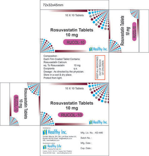 Rosuvastatin Tablet 10mg 10x10 Tablets Pack