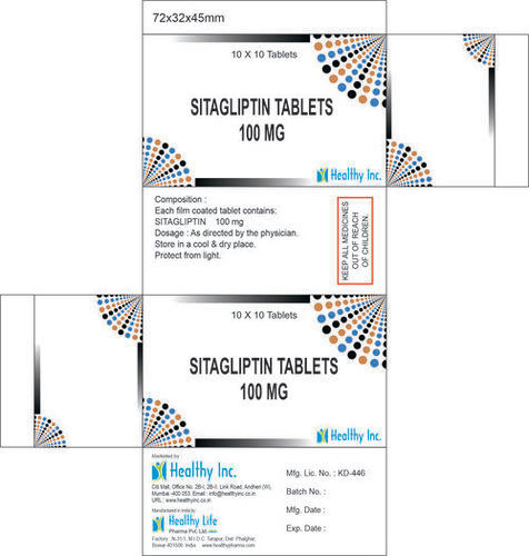 Sitagliptin Tablets 100mg 10x10 Tablets Pack