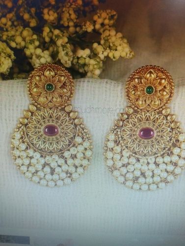 Traditional Gold Plated Earrings