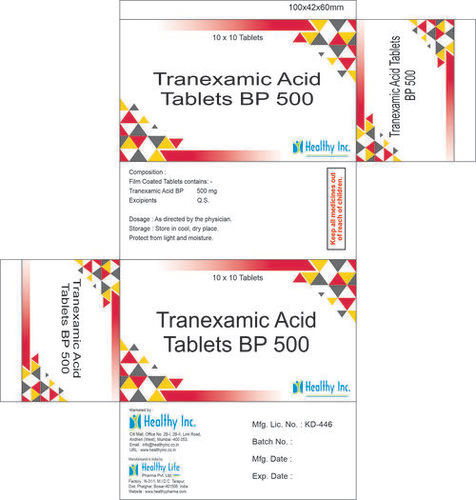 Tranexamic Acid Tablet BP 500 10x10 Tablets Pack