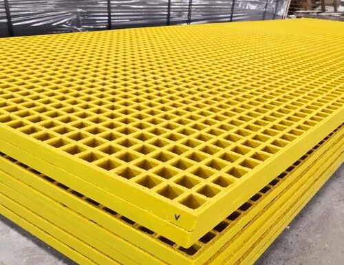 Multicolor 50 x 50 mm Size Frp Gratings For Commercial