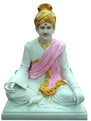 White Makrana Marble Mens Sculpture