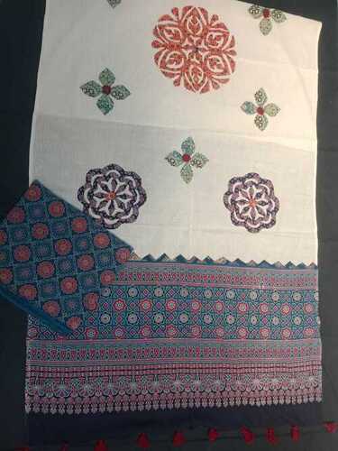 Ajrakh Print Kurta and Malmal Dupatta - Multi Color, Seamless Finish and Shrink-Resistant | Premium Ethnic Wear Two Piece Set
