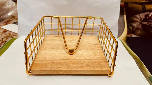 Designer Brass Napkin Holder